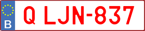 Trailer License Plate